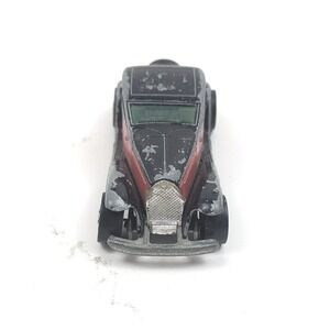 Hot Wheels 37 Bugatti Black Red Diecast‎ Toy Car Vintage 1980 Hong Kong